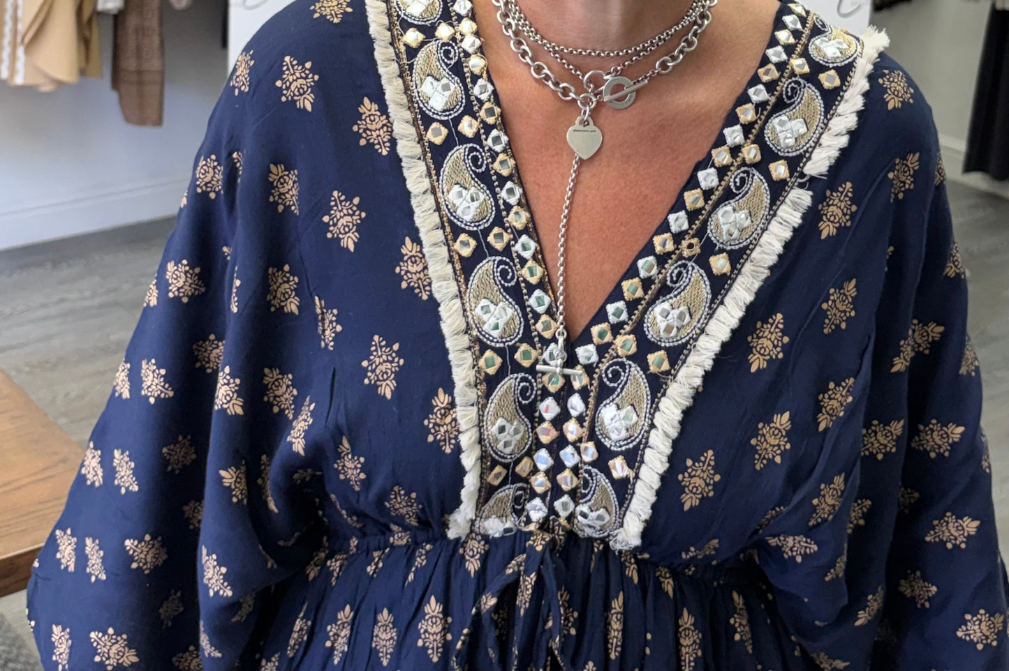 Boho Navy and Gold