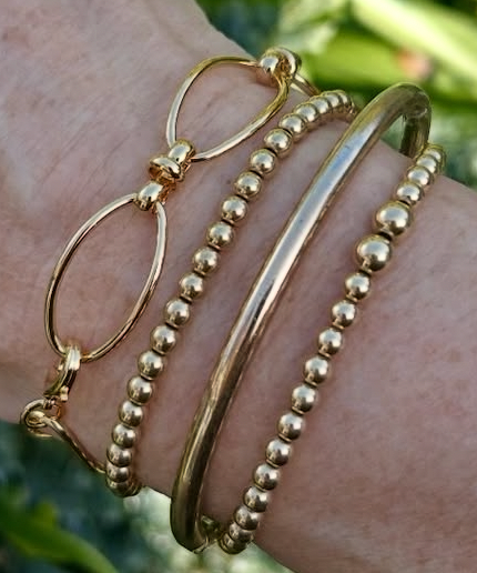 Gold link bracelet