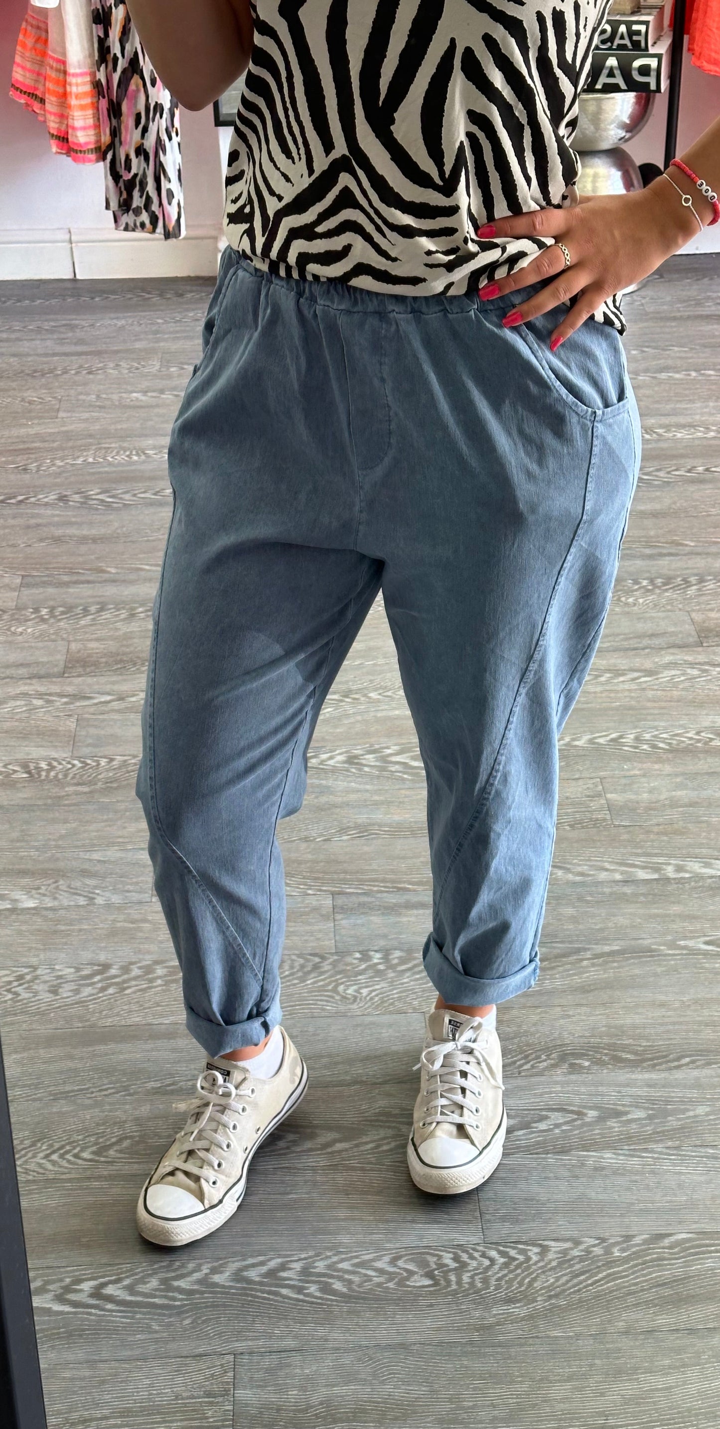 Denim - D style Magic Trousers - Denim