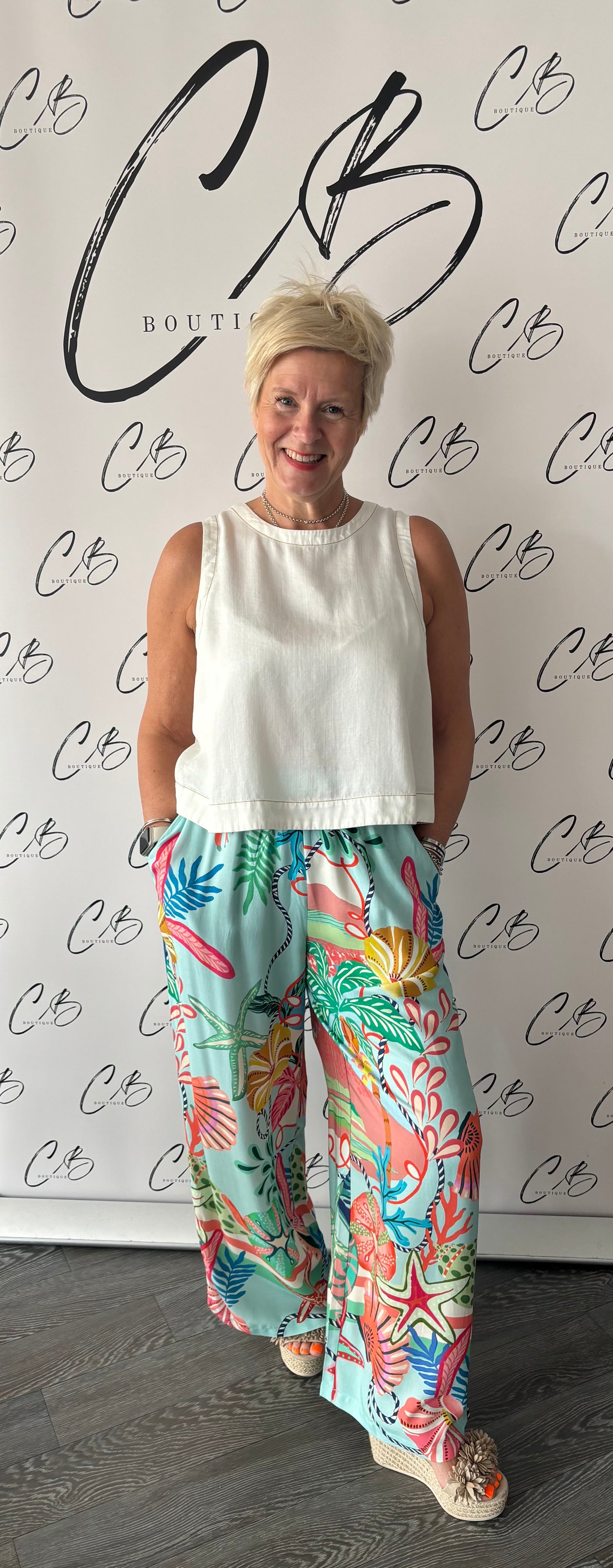 Rio Reef Wide Leg Pant (Rio Reef Print)