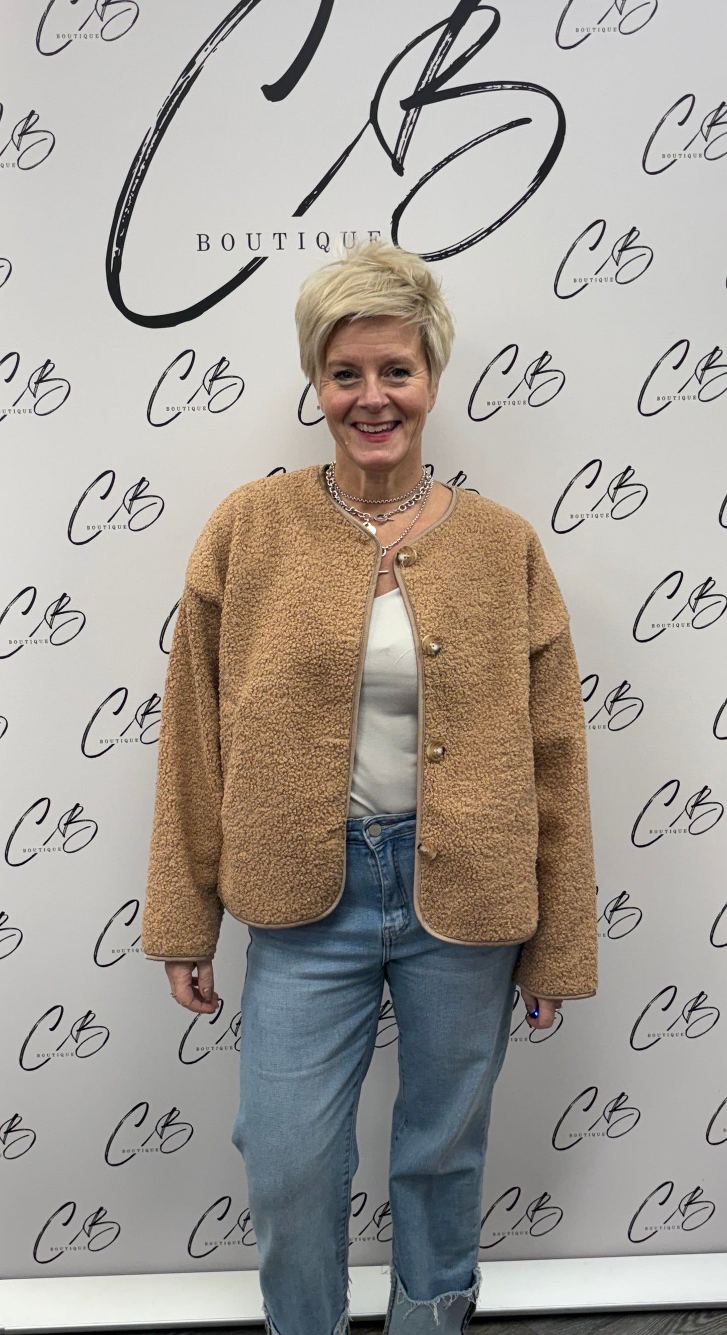 Biscuit teddy jacket