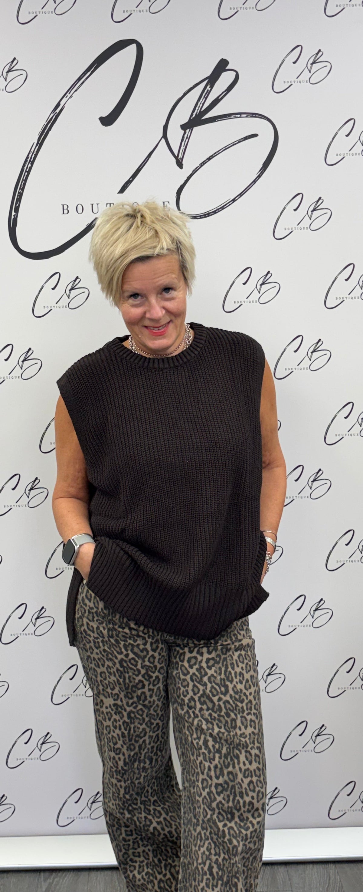 Luella Aster chocolate Long Tank top