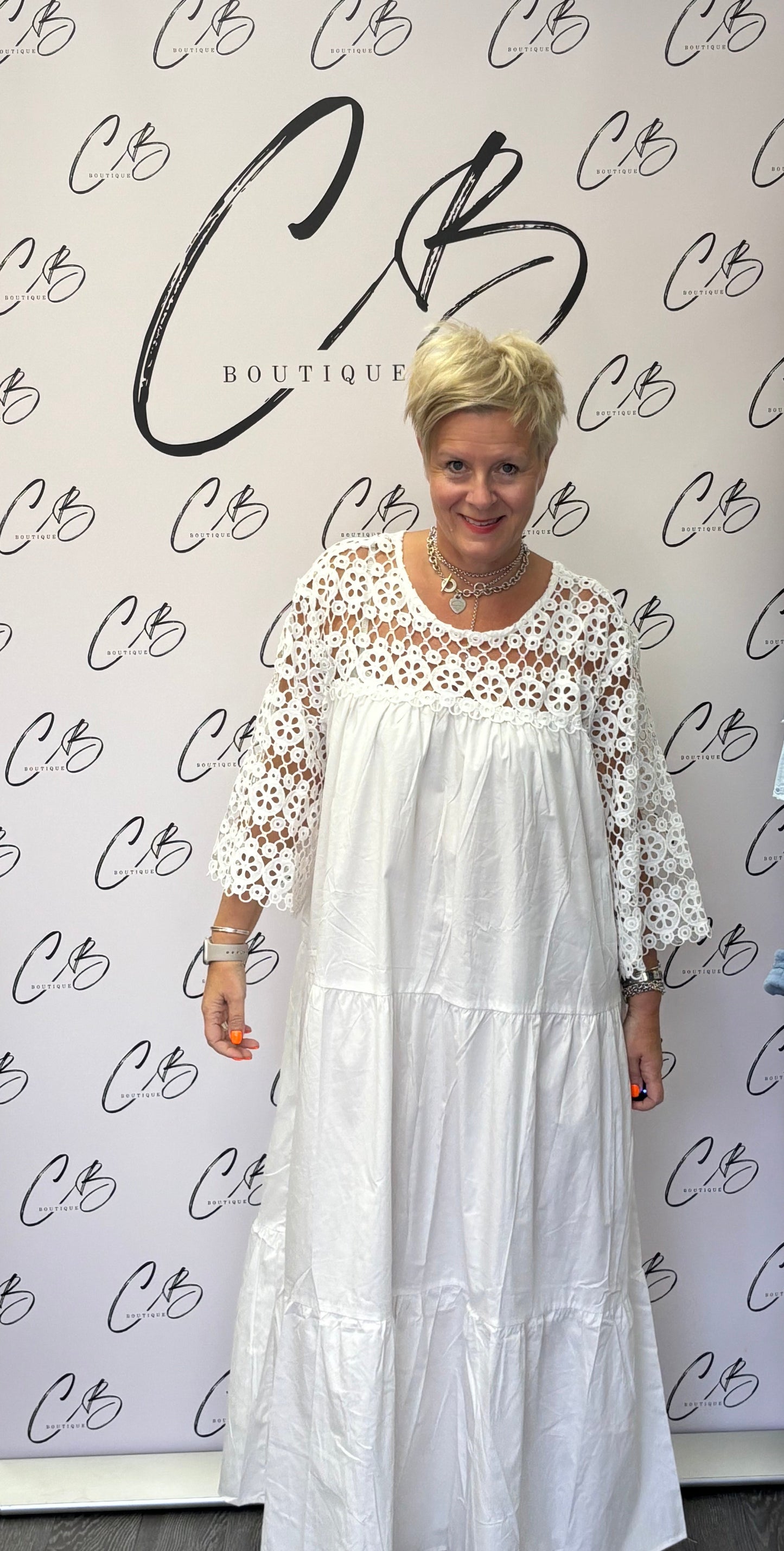 White palma dress