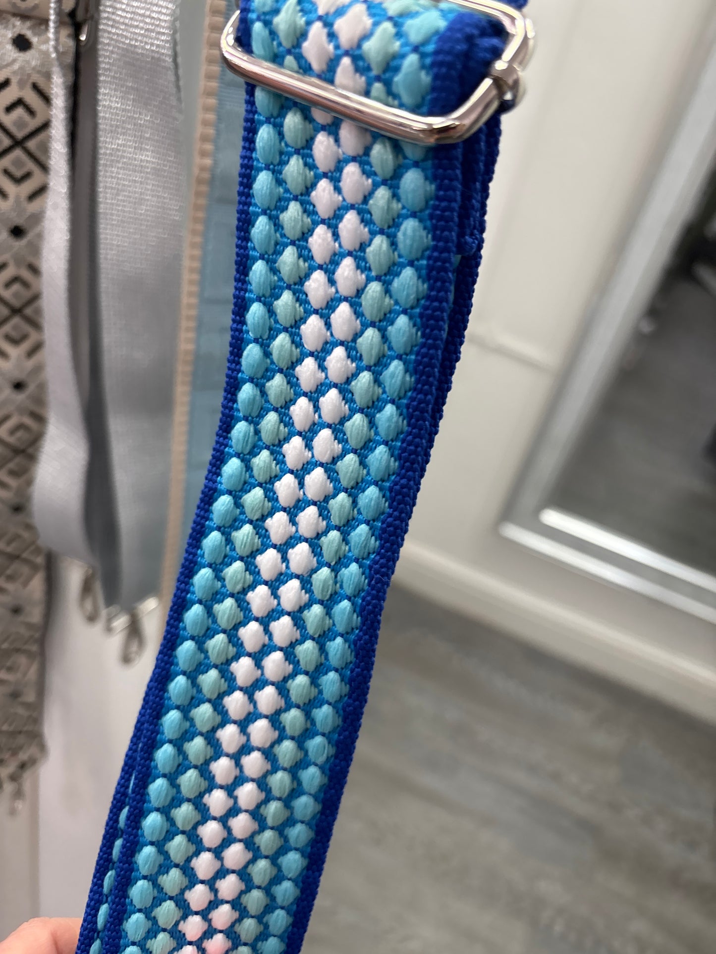Handbag Strap - multi blue