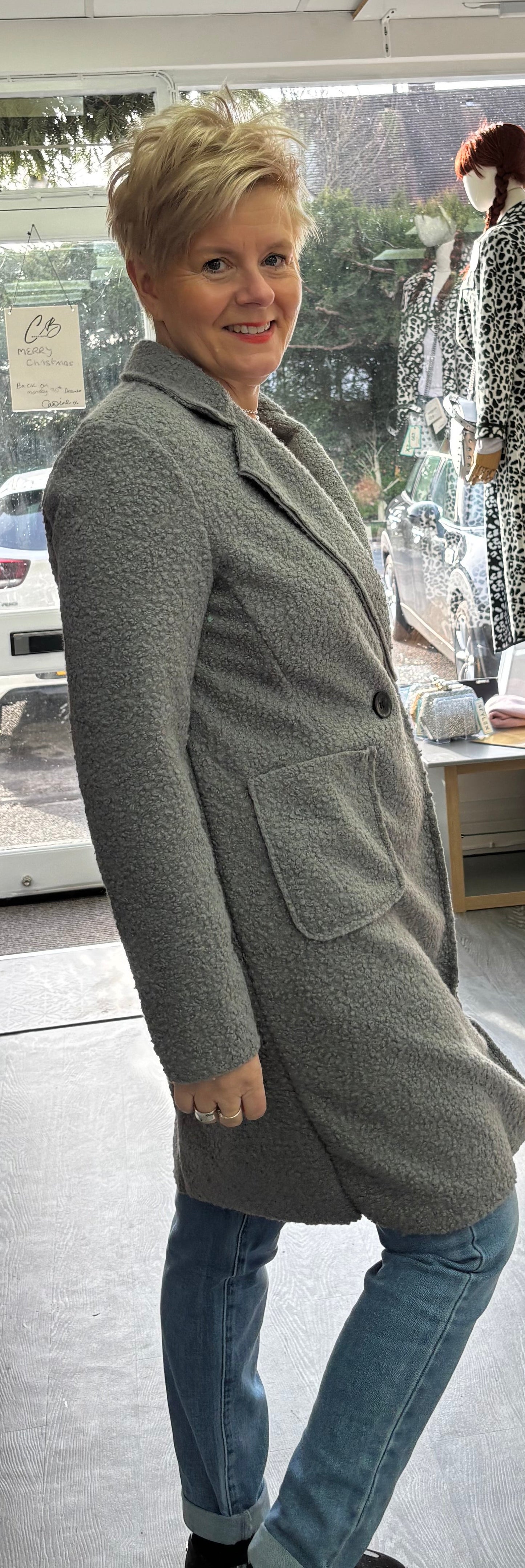 Grey Jardigan with buttons