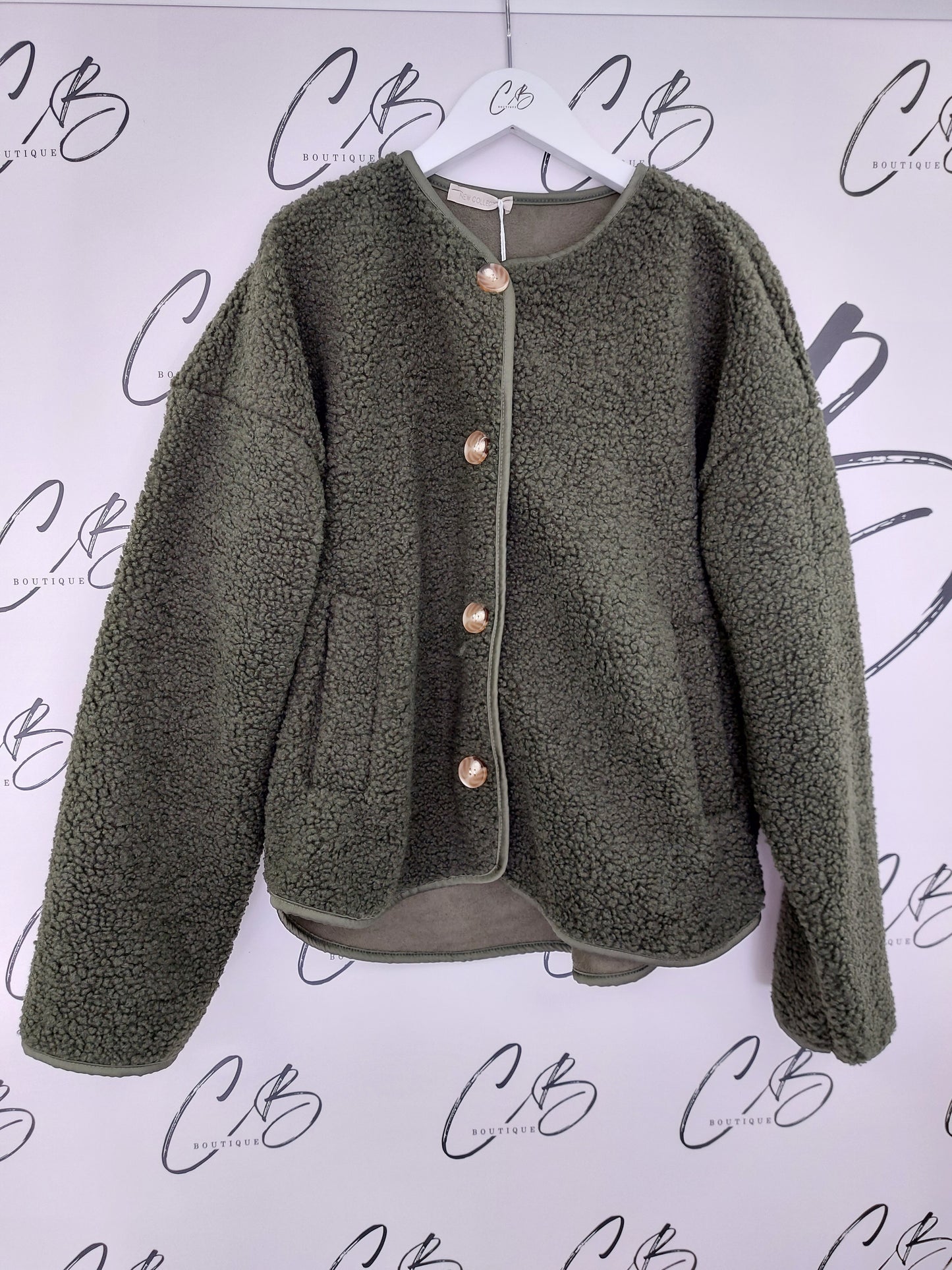 Khaki teddy jacket