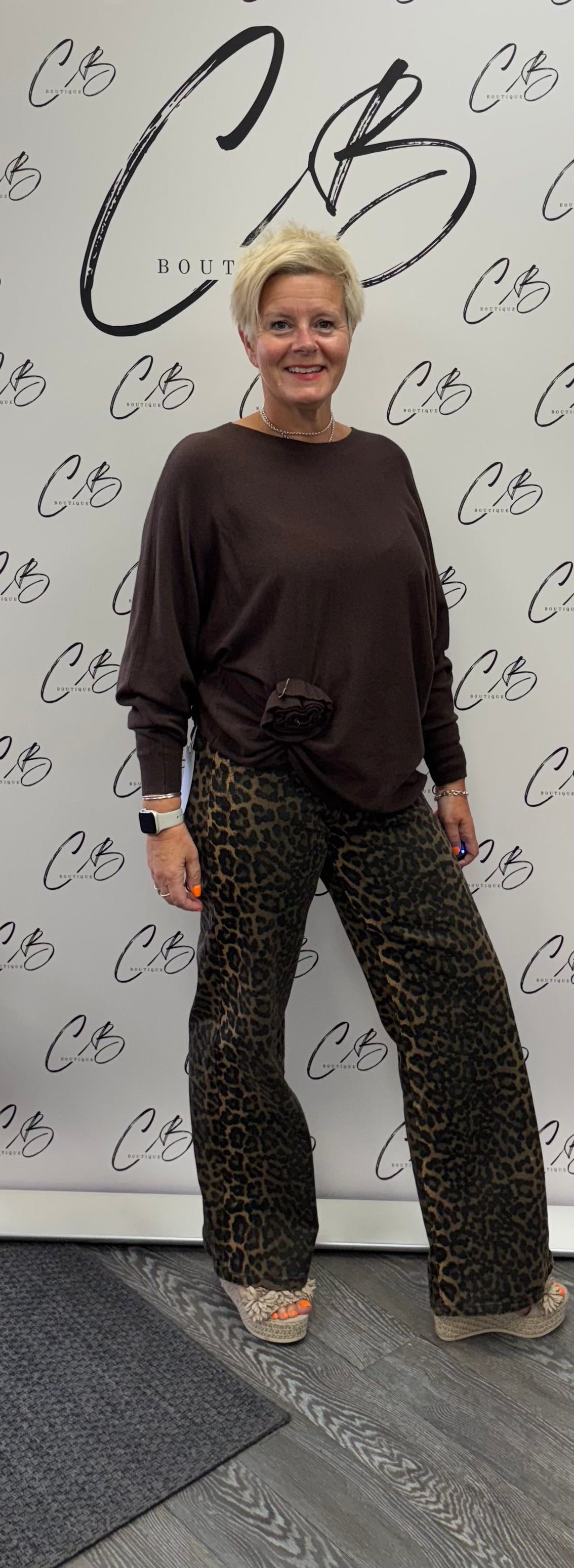 Leopard Print Jeans