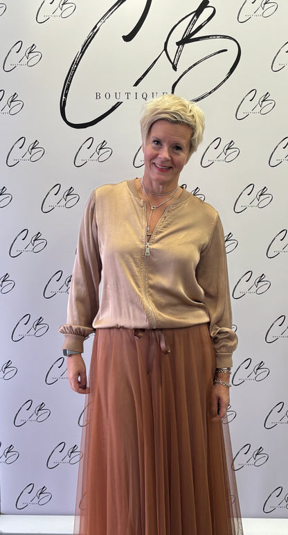 Billi Toffee Tulle Skirt