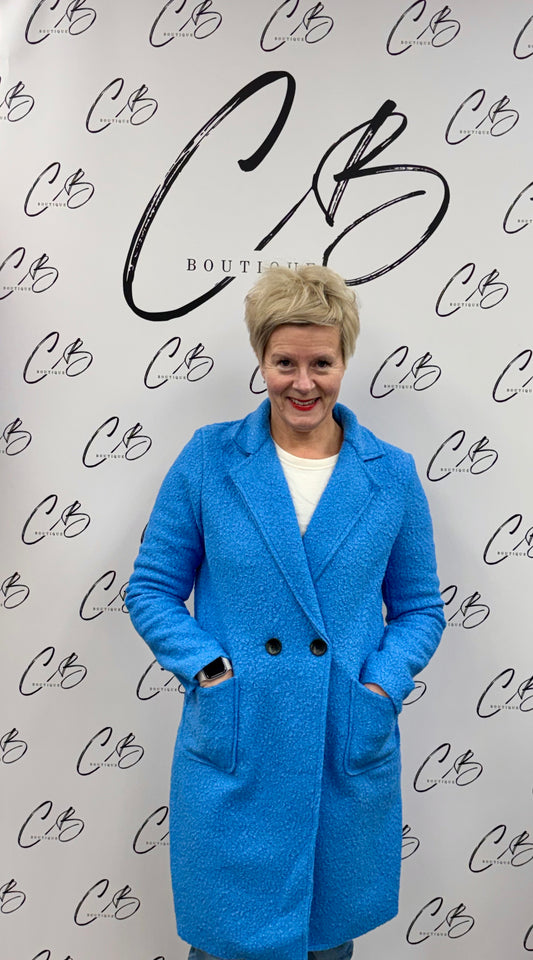 Sky blue Jardigan with buttons