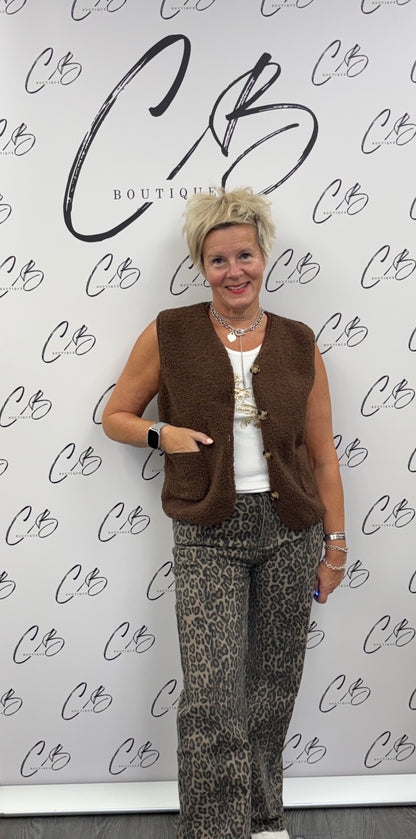 Leopard Print Jeans