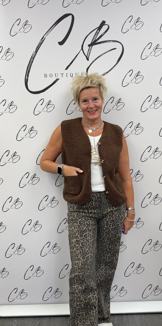 Chocolate Teddy Bear Gilet