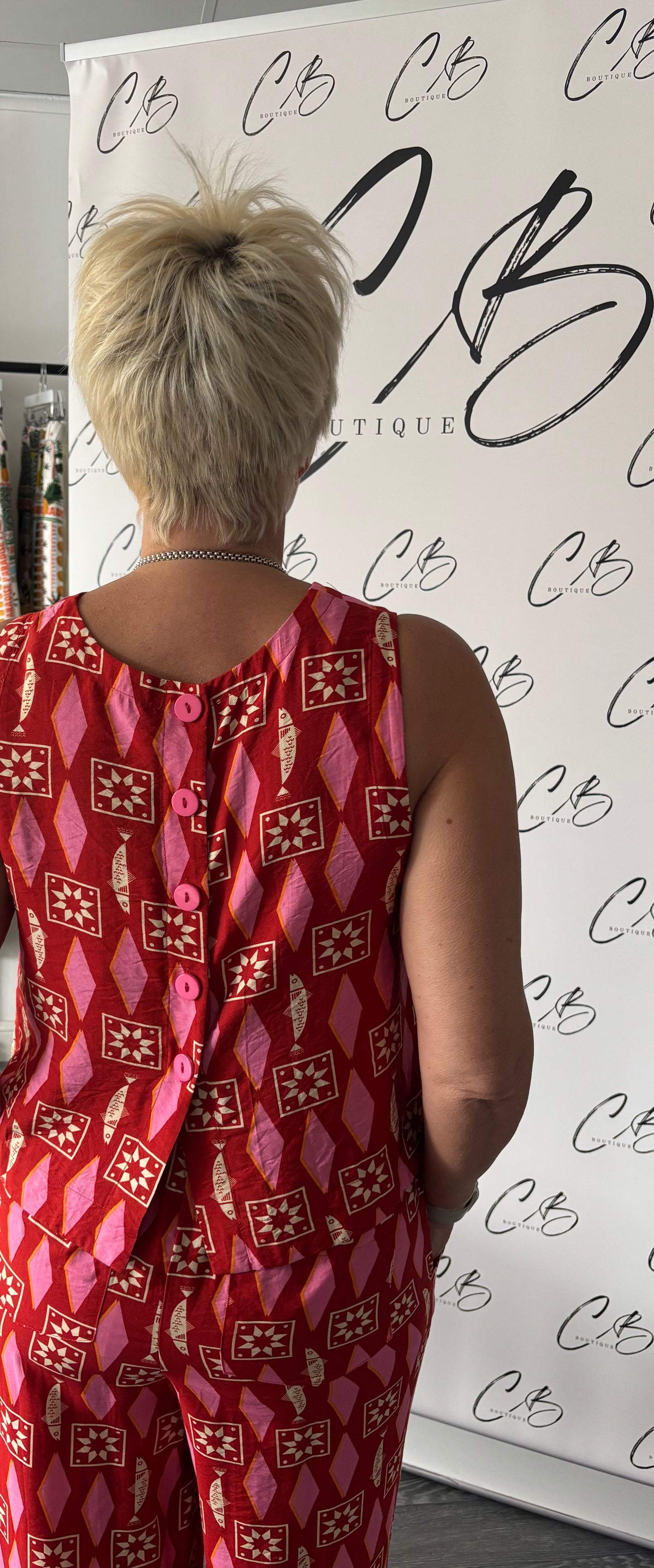 Copacabana Shell Top (Sardinia Geo Print)