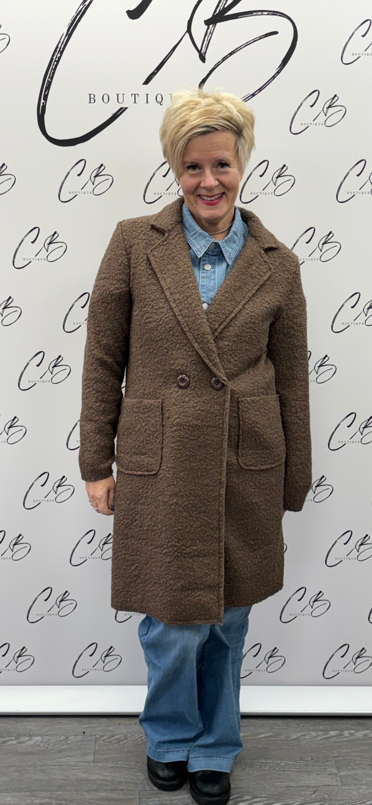 Mocha Jardigan with buttons
