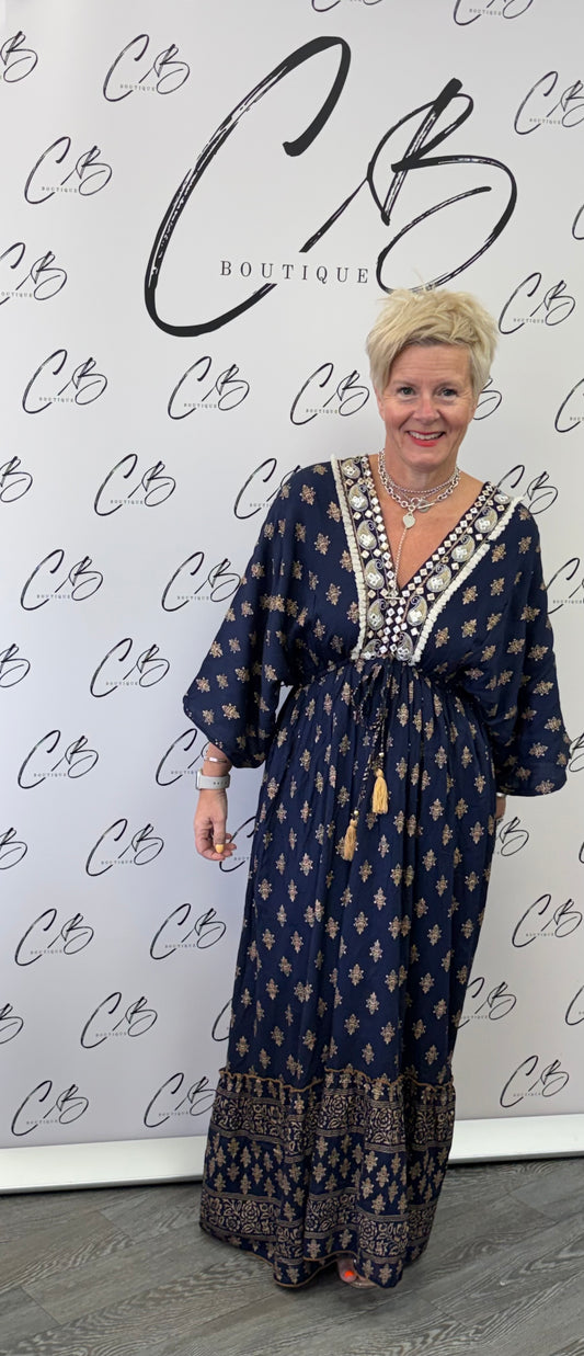 Boho Navy and Gold