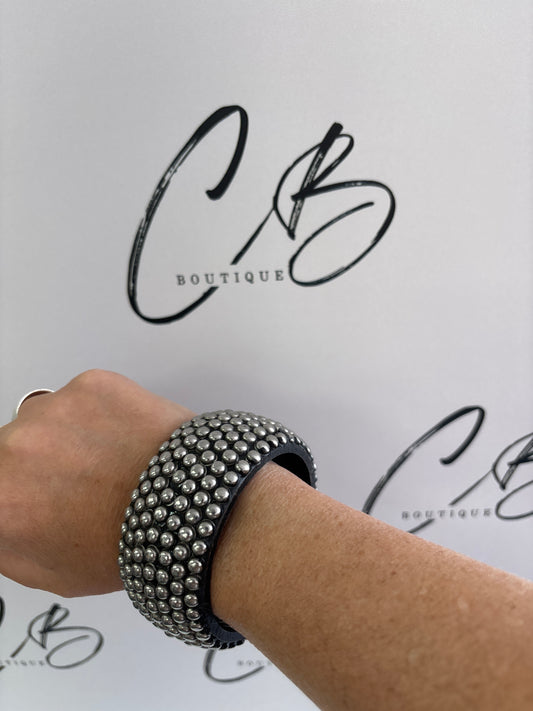 silver studded bracelet
