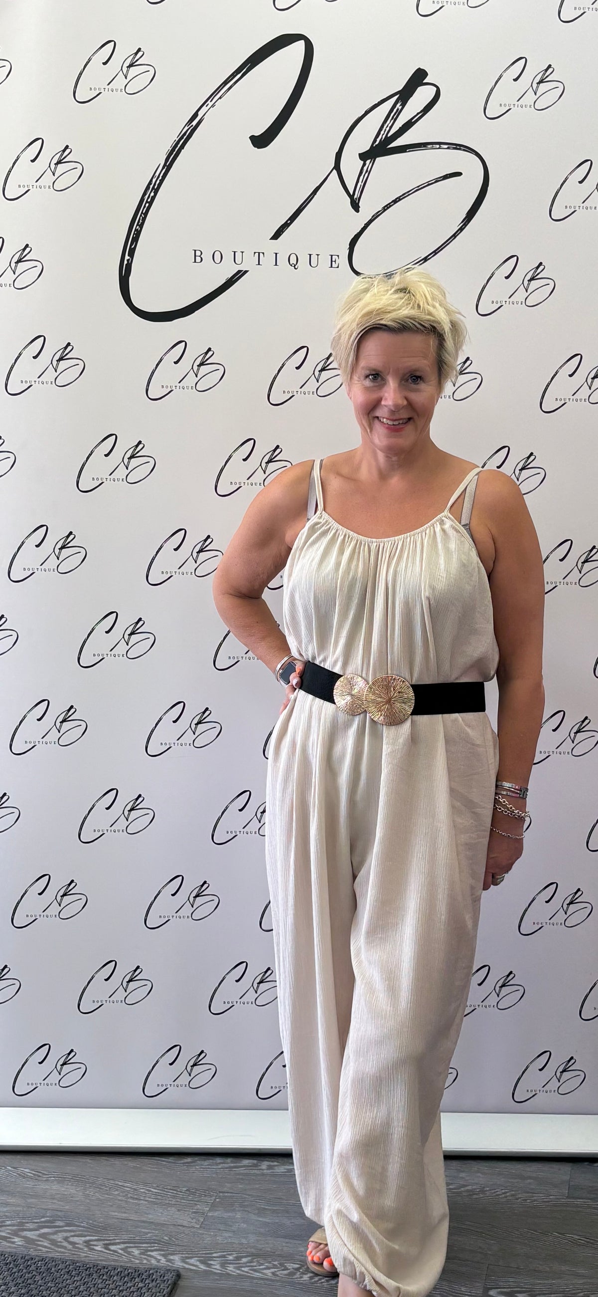 Trudi Jumpsuit (Beige)