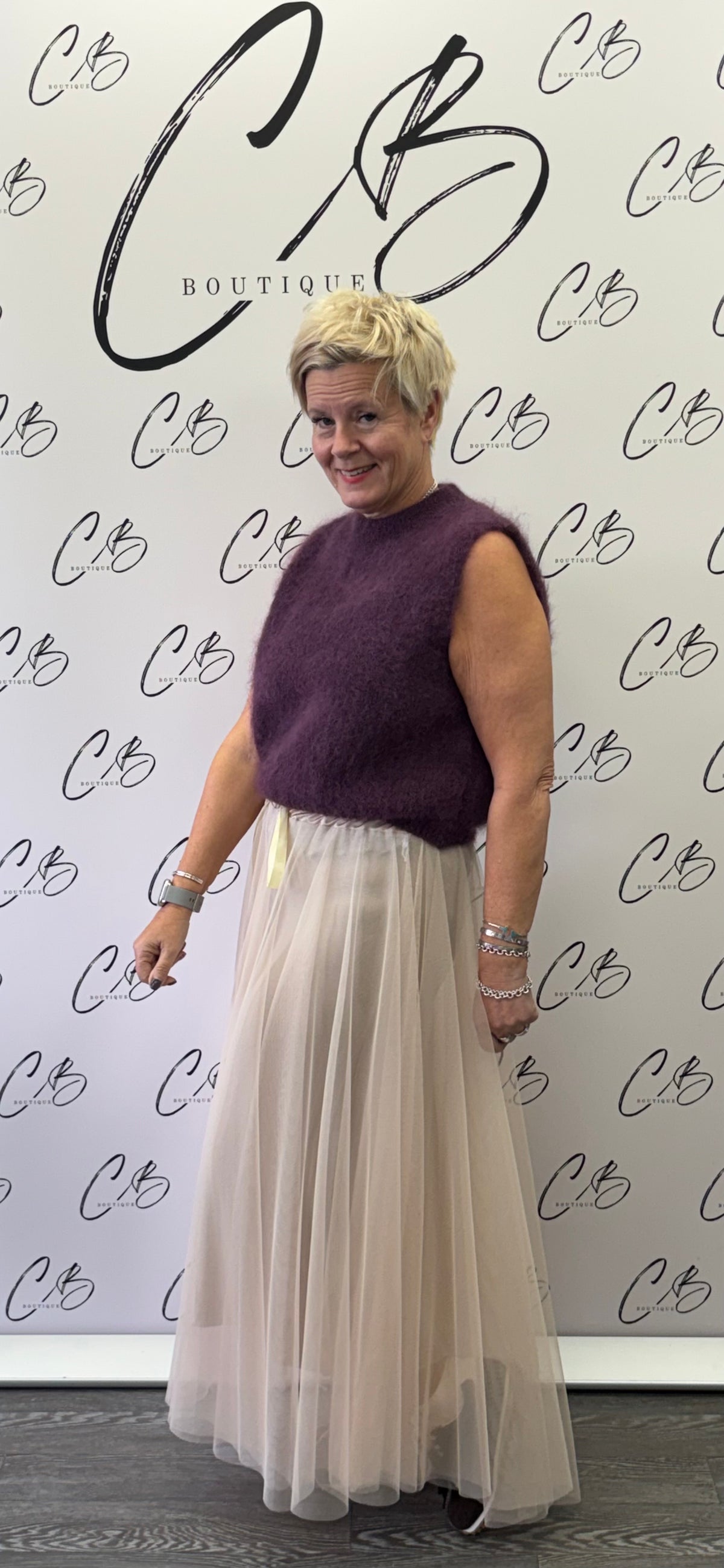 Billi Champagne Tulle Skirt
