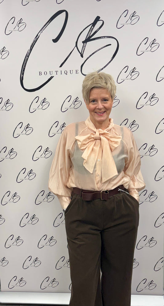Champagne silkie blouse