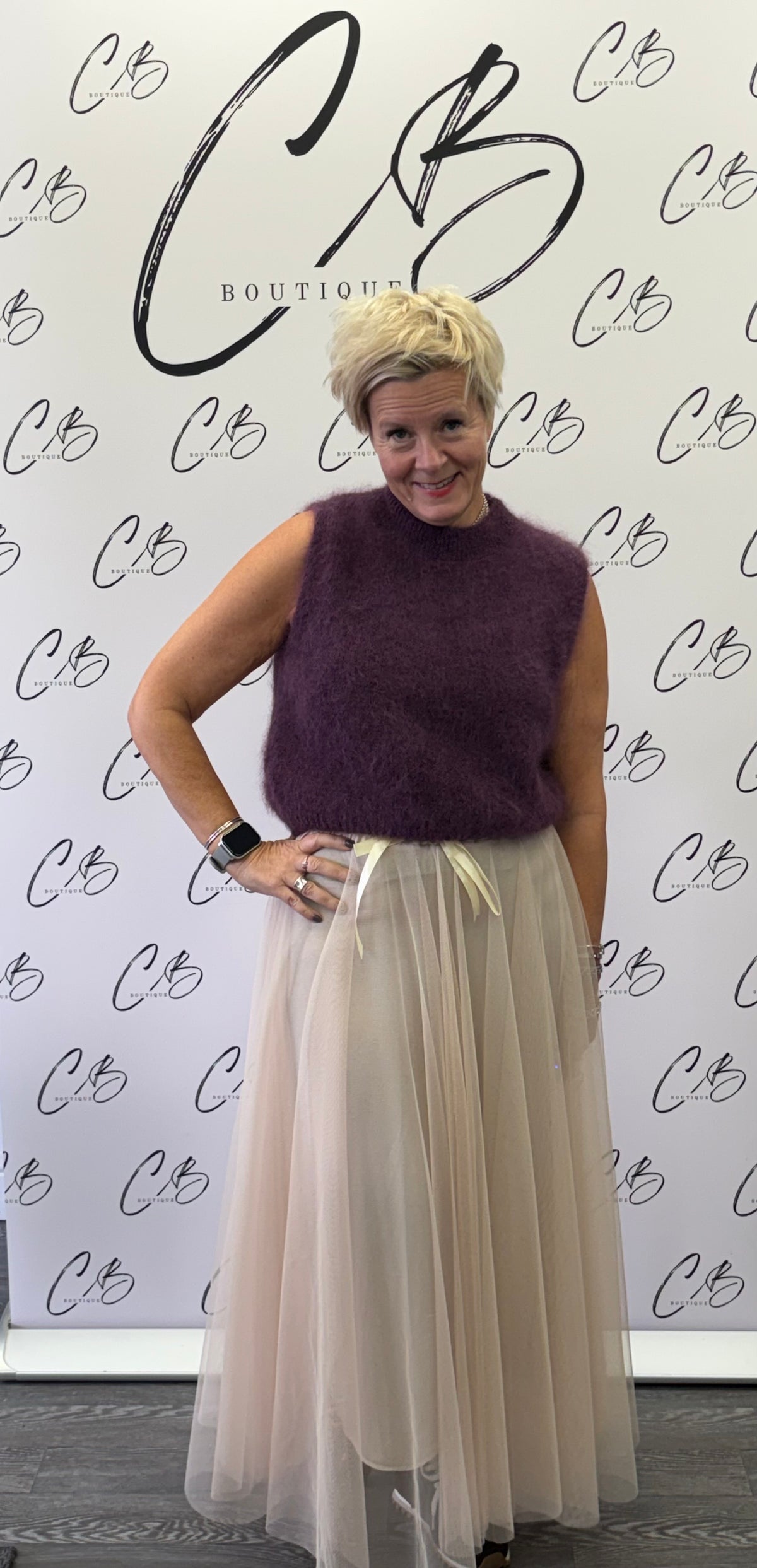 Billi Champagne Tulle Skirt