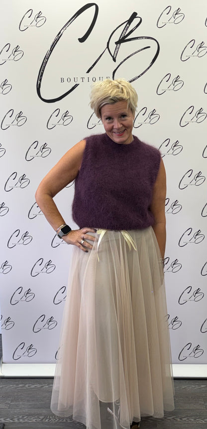 Billi Champagne Tulle Skirt