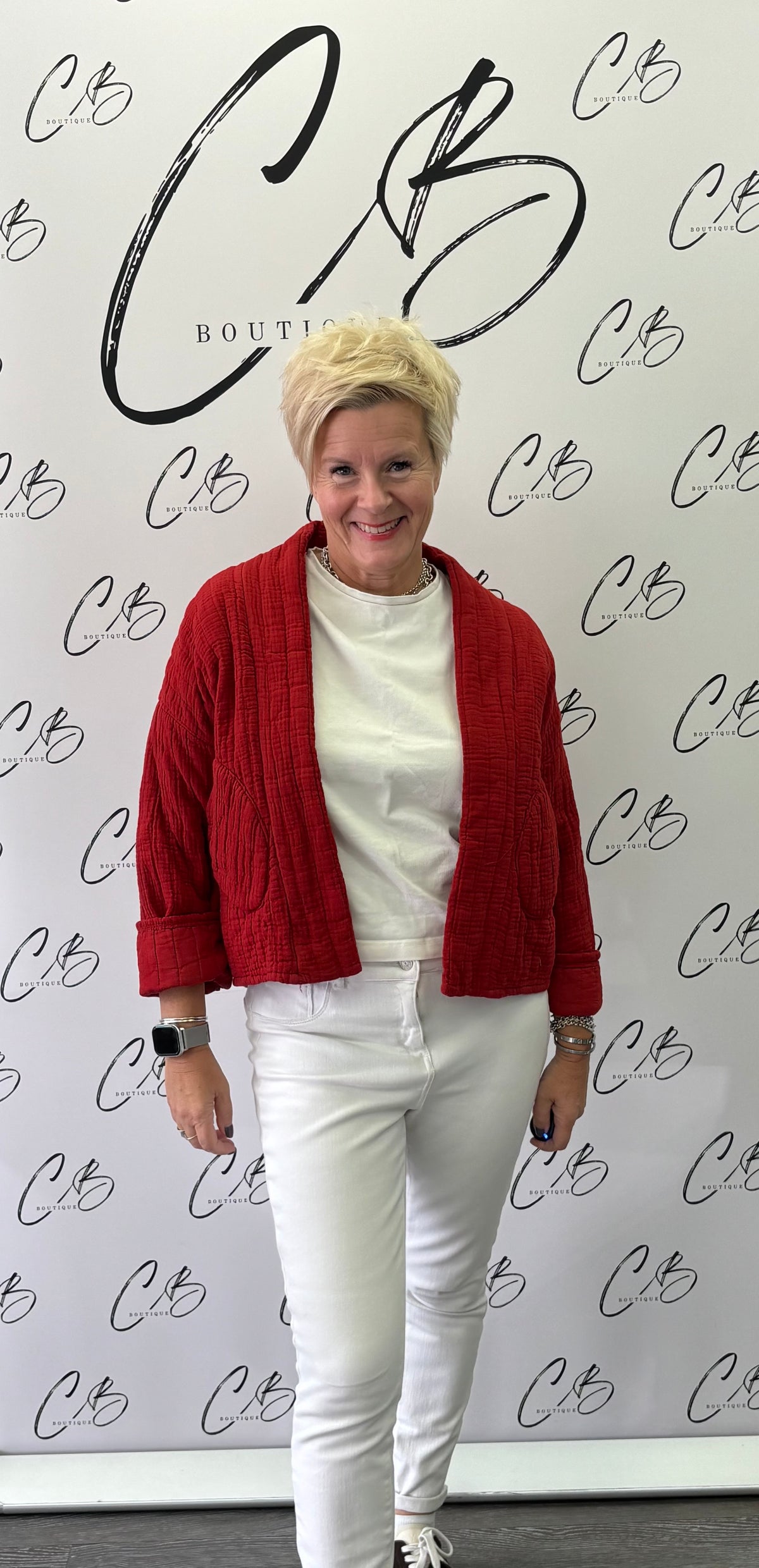 Red Short Padded Jacket
