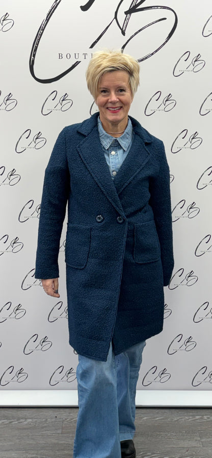 Navy Jardigan with buttons