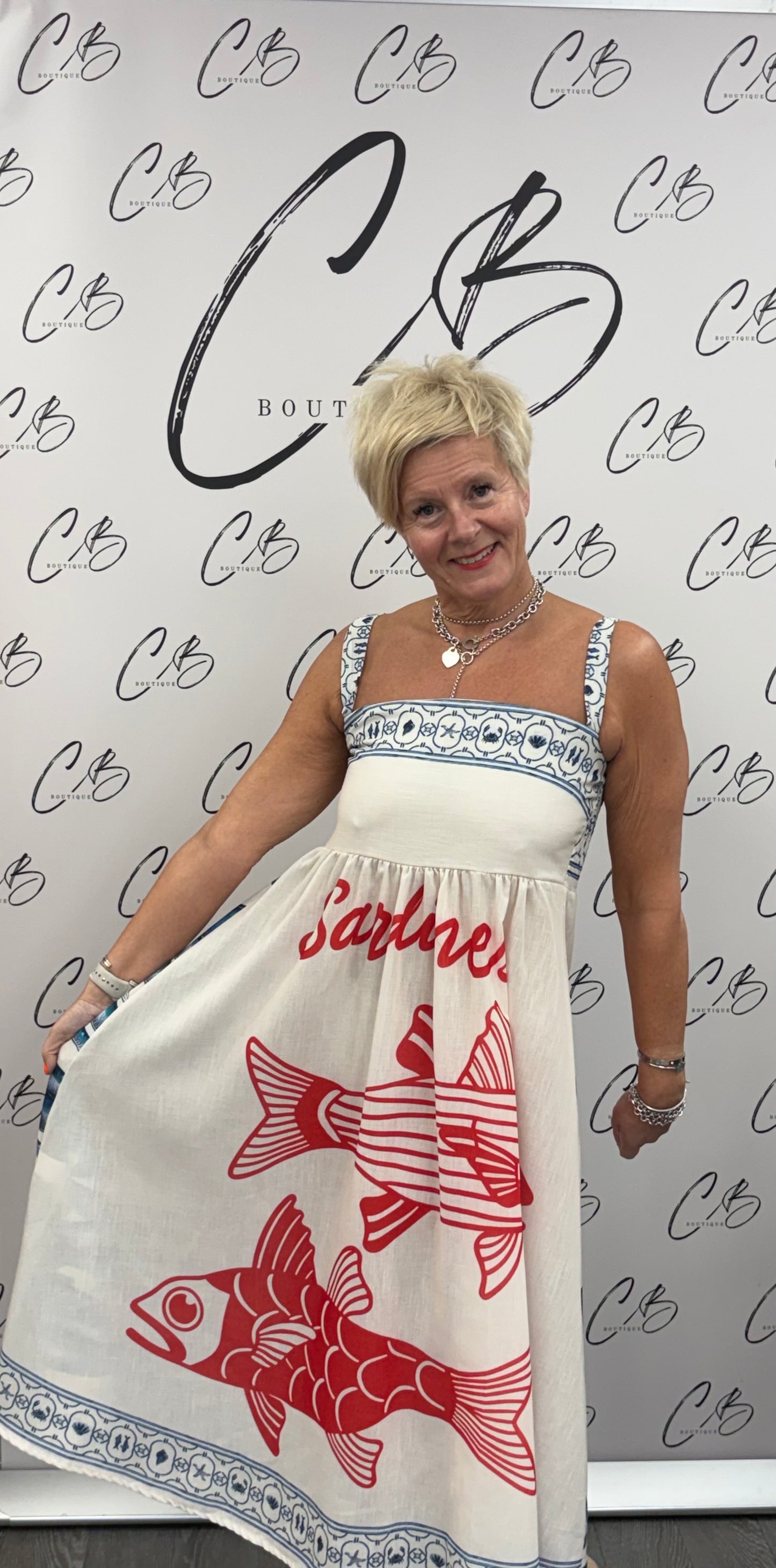 Capri Dress sardines