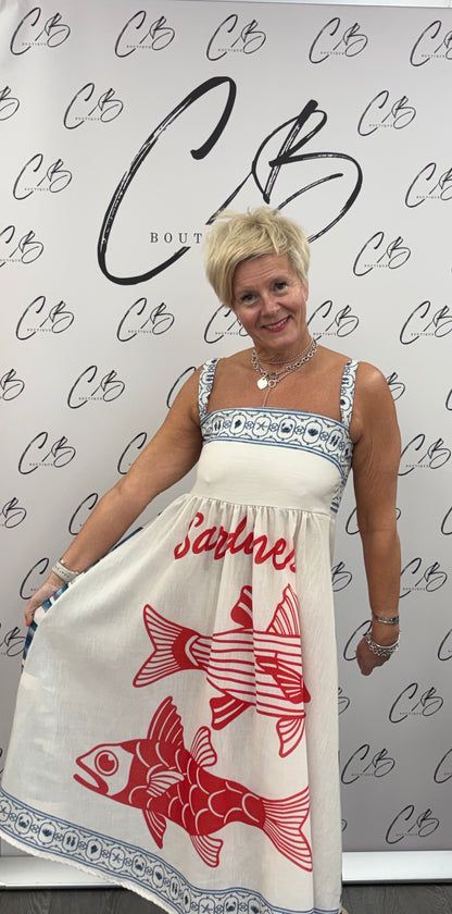 Capri Dress sardines