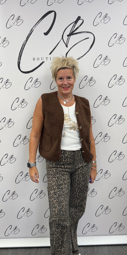 Chocolate Teddy Bear Gilet