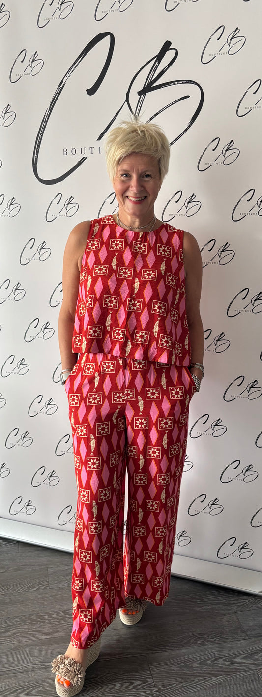 Copacabana Shell Top (Sardinia Geo Print)