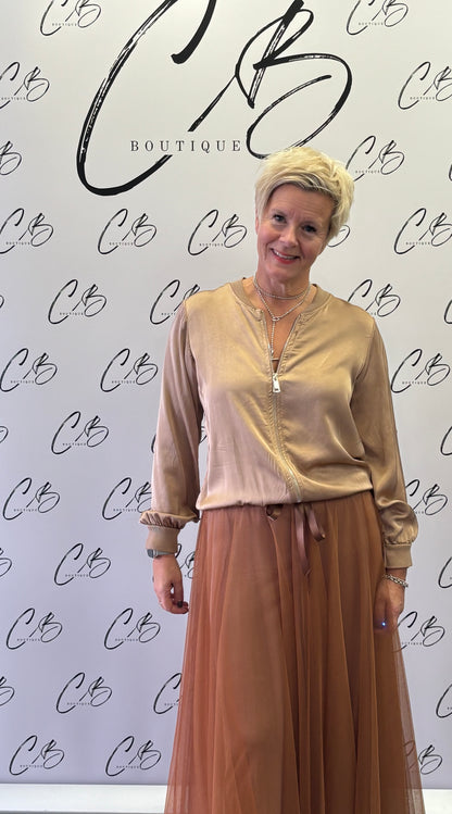 Billi Toffee Tulle Skirt