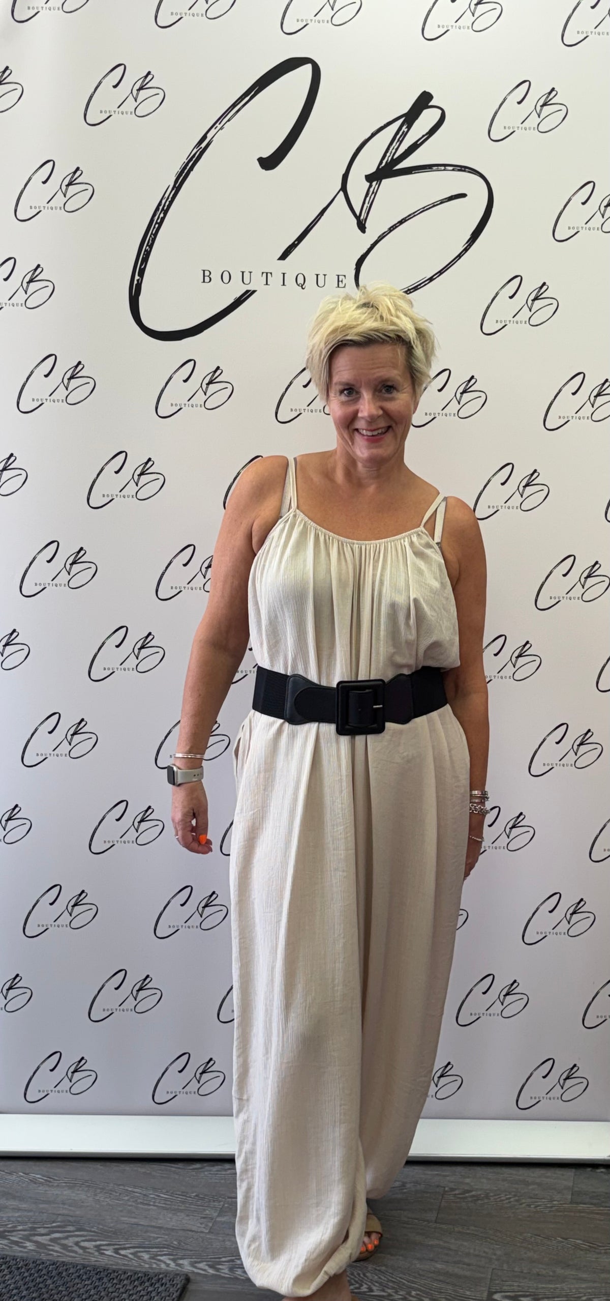 Trudi Jumpsuit (Beige)