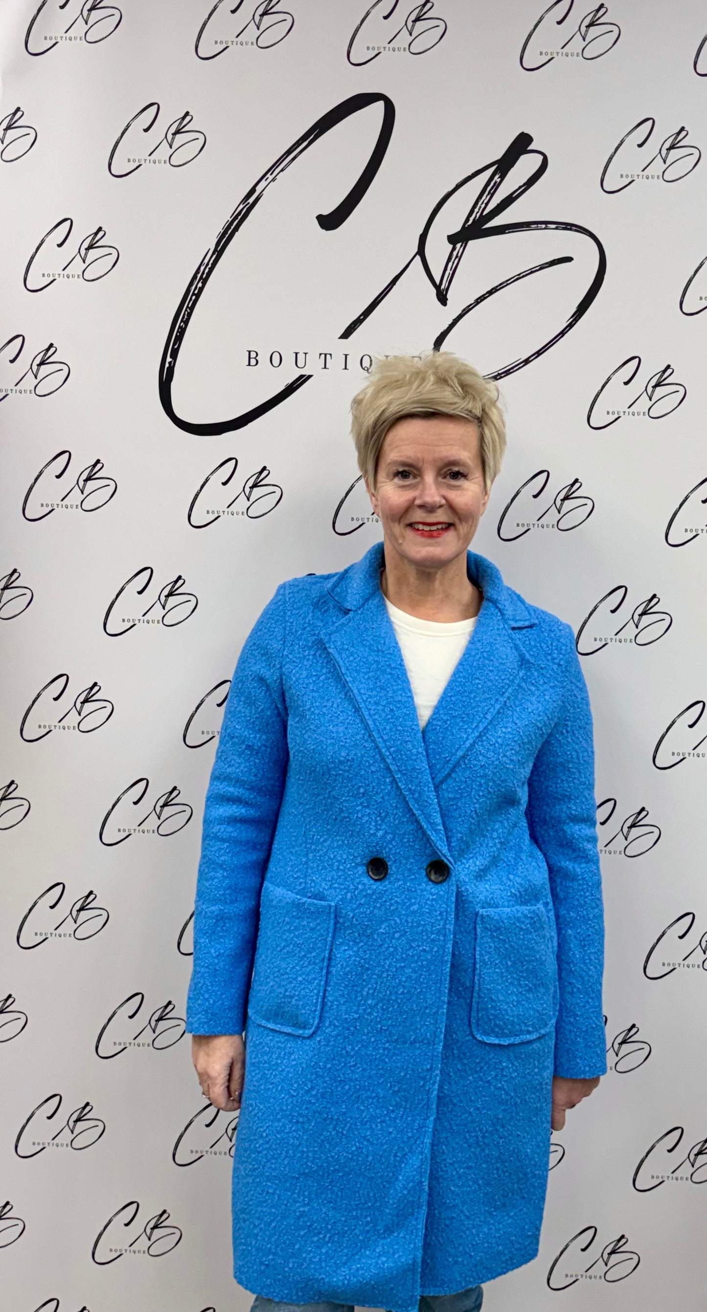 Sky blue Jardigan with buttons