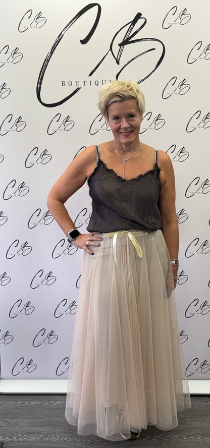 Billi Champagne Tulle Skirt