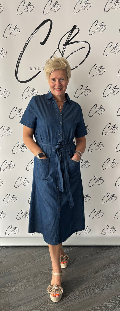Haze Shirt Dress (Denim)