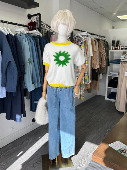 Saffra Relax Leg Jean (Medium Wash)