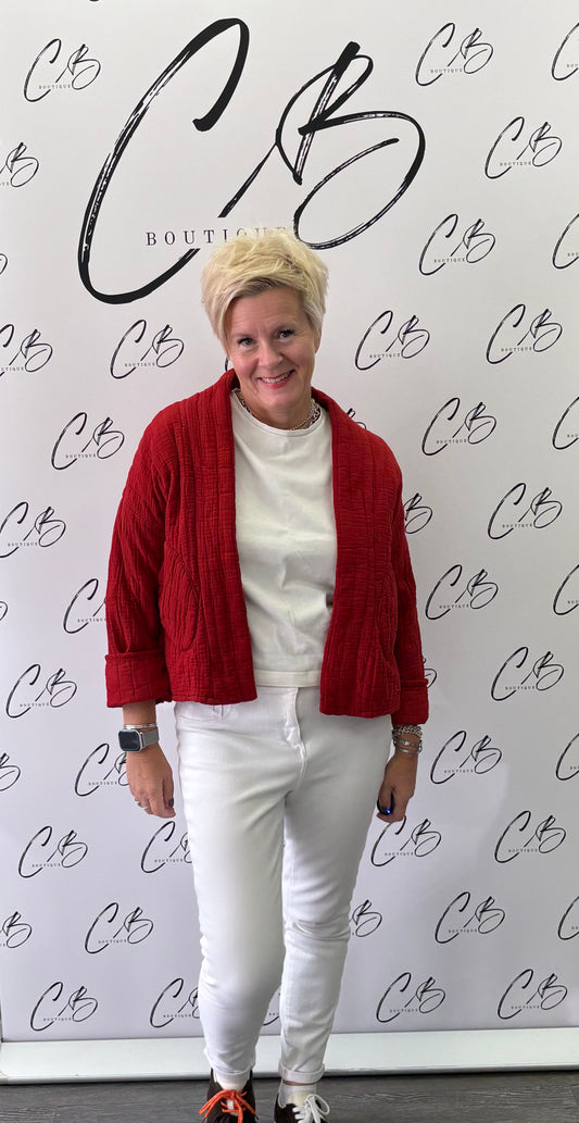 Red Short Padded Jacket