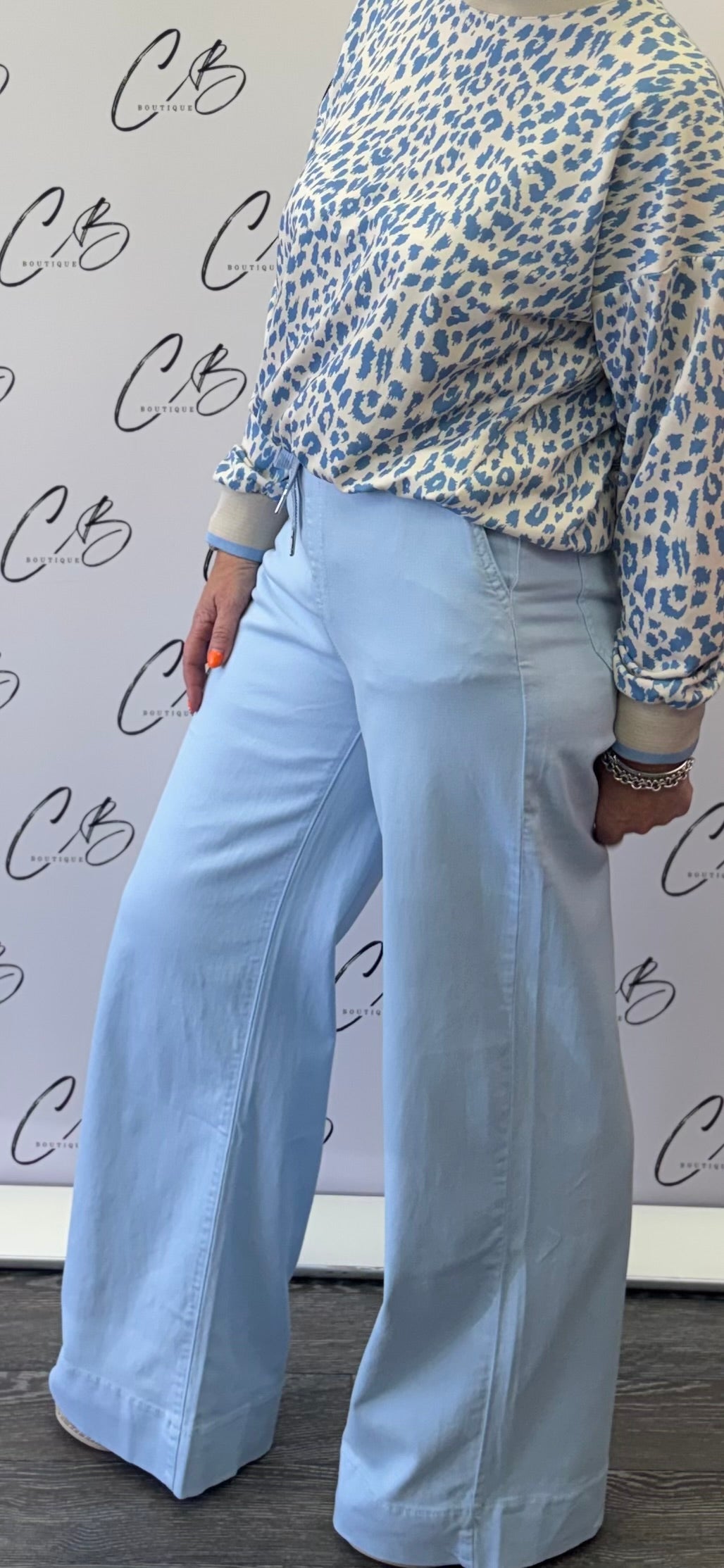Pale blue  wide leg Denim