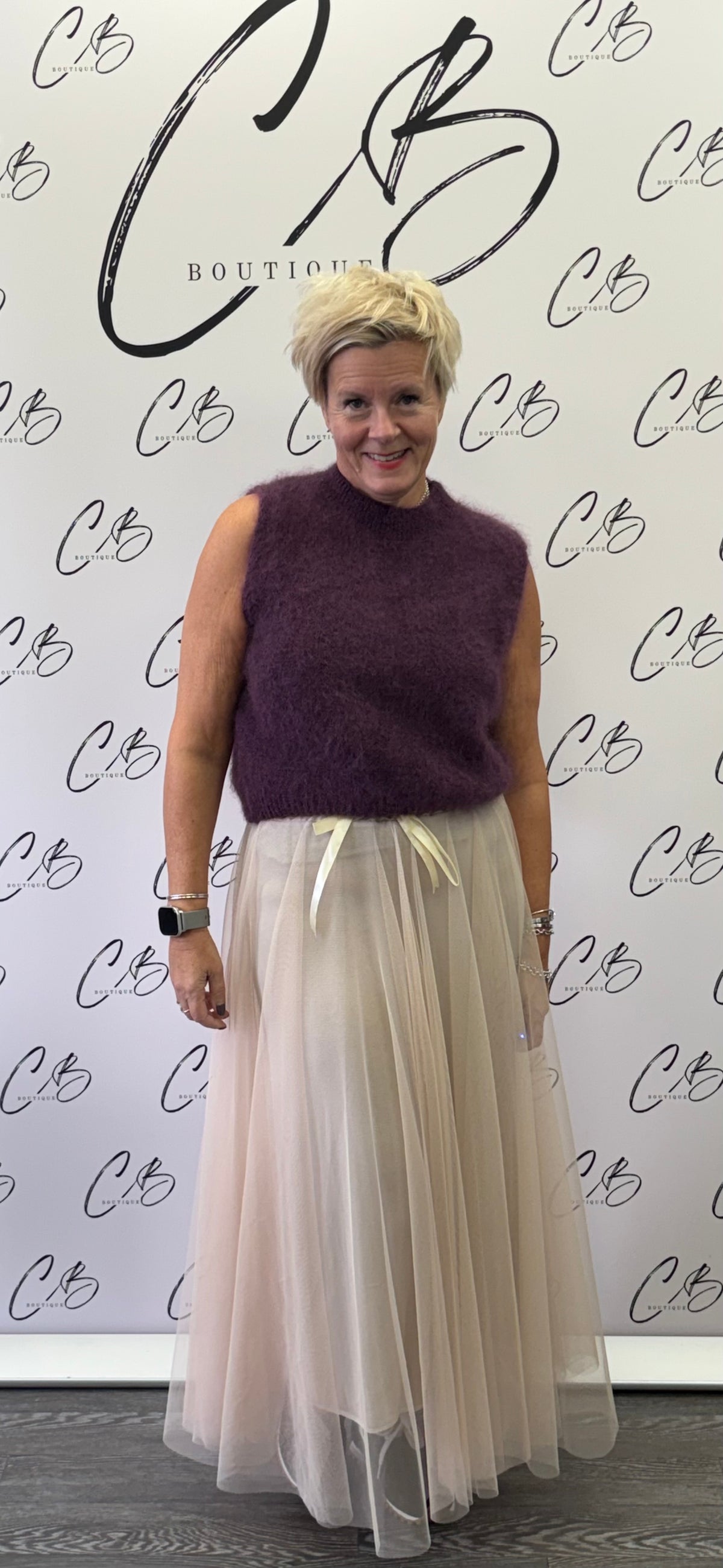 Billi Champagne Tulle Skirt