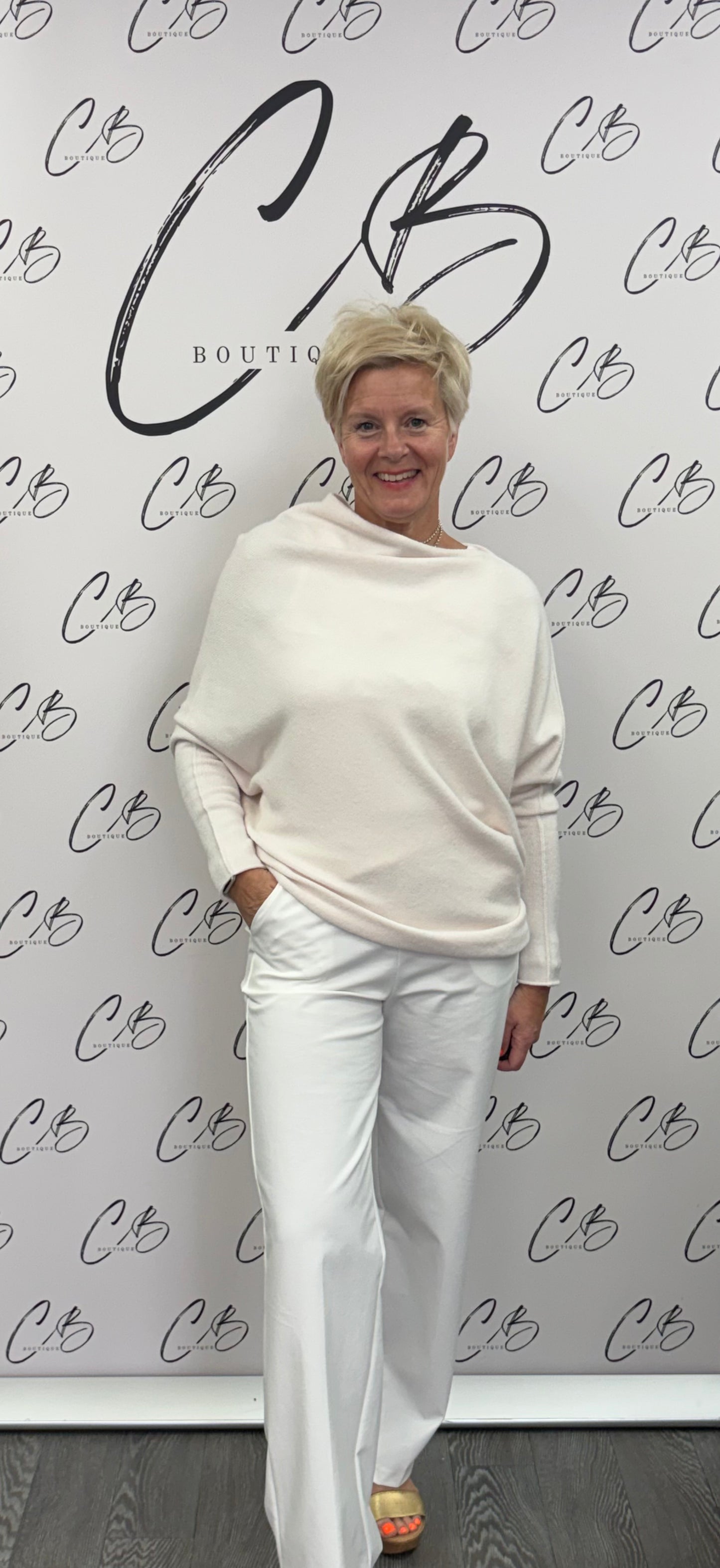 Champagne Deck Asymmetric Soft Knit