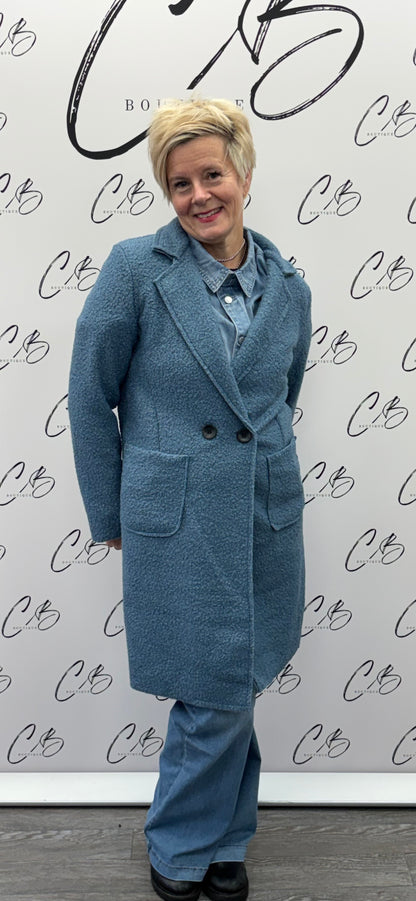 Airforce Blue Jardigan with buttons
