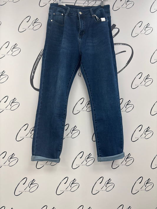 Mom Jeans - Dark Denim