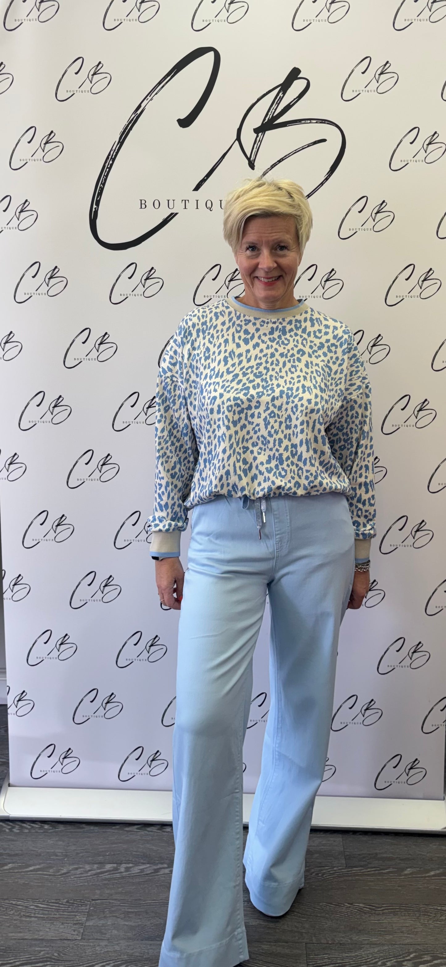 Pale blue  wide leg Denim