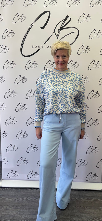 Pale blue  wide leg Denim