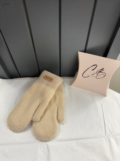 Cream gloves