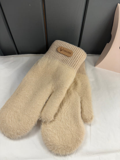 Cream gloves