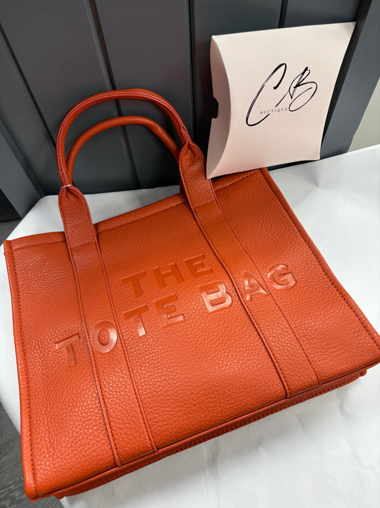 Tote orange large bag