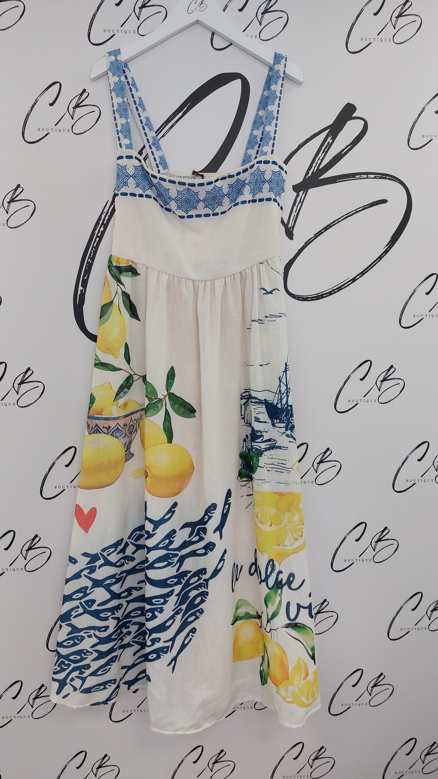 Capri Dress Lemons