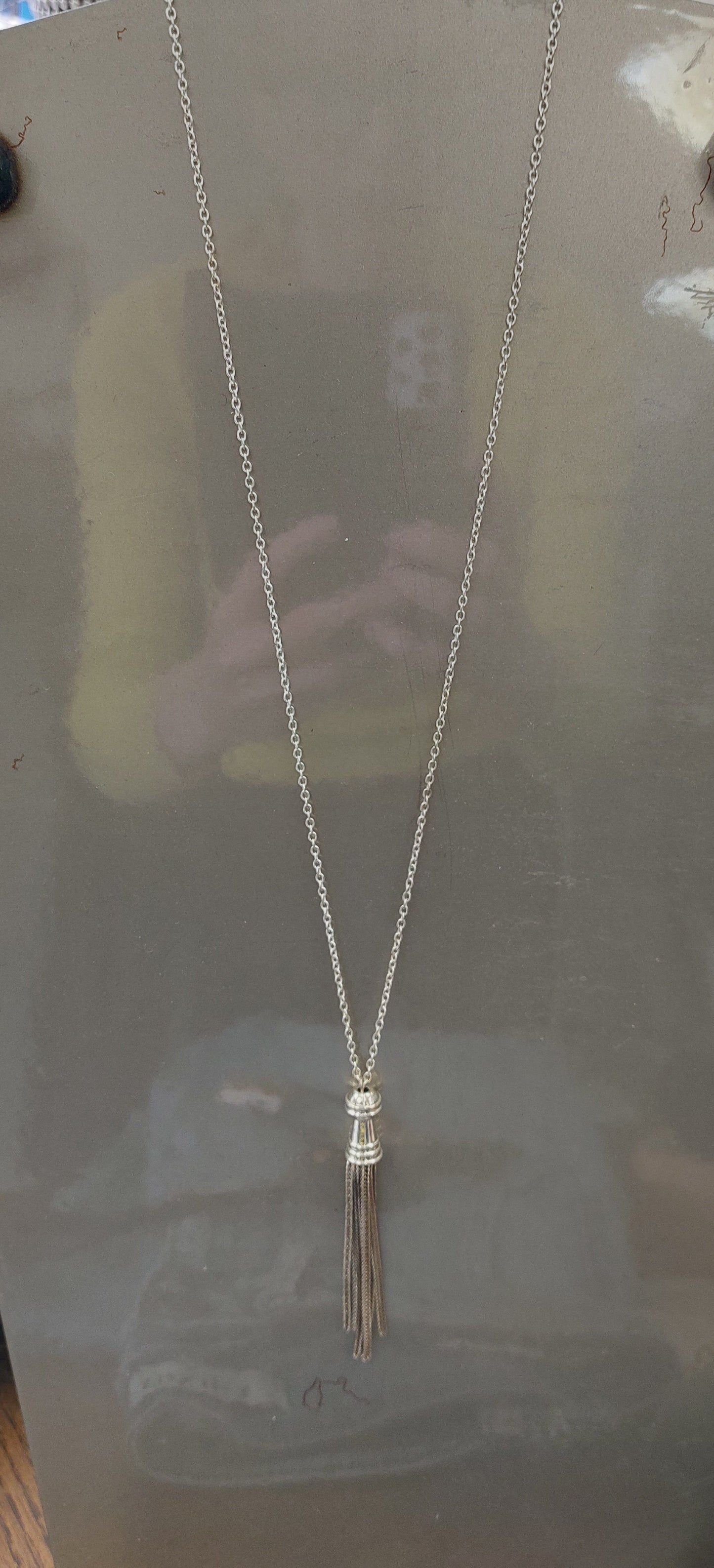 Silver Tassel Necklace